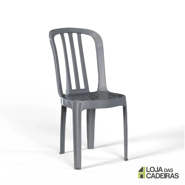 Cadeira de Plástico Reforçada - Suporta até 182 kg - Cadeira Bistrô Tedras - Foto 2
