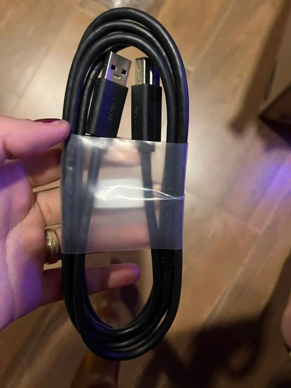 Cabo Usb-a 3.0 Usb-b 3.0 Preto 1,8 M Novo Original Dell
