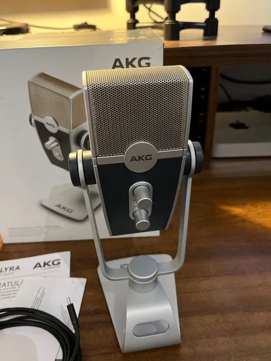 Microfone USB AKG Condensador Lyra - Foto 2