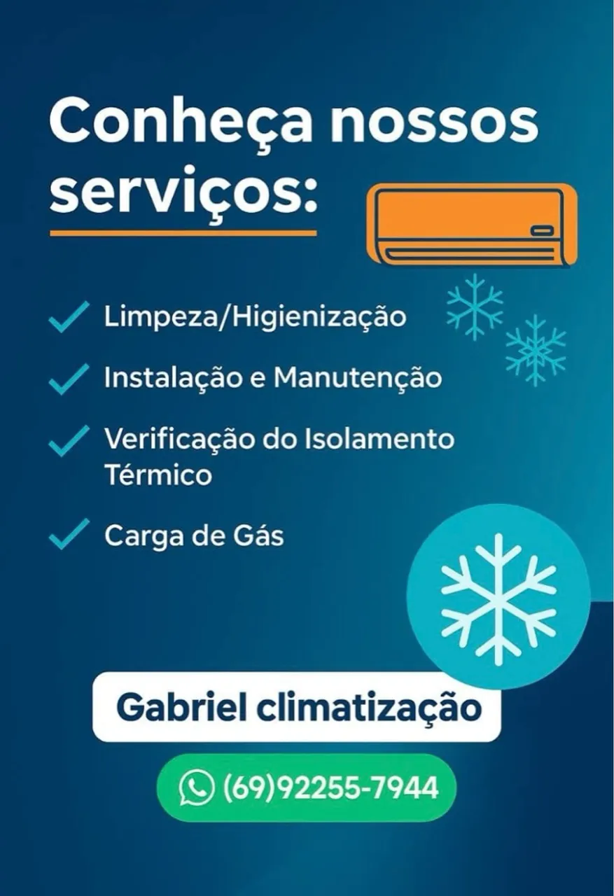 Serviço em central de ar-condicionado