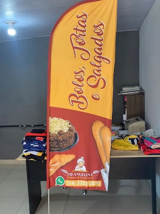 Kit Wind Banner Dupla Face  Completo - Foto 5