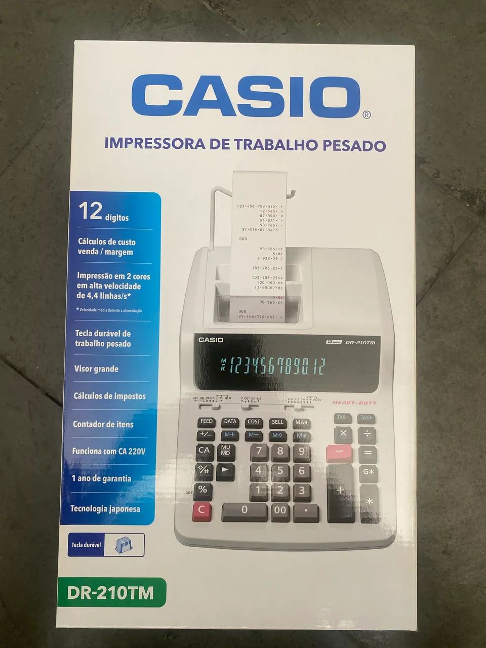 Calculadora Casio DR 210 220v Periféricos e Acessórios de