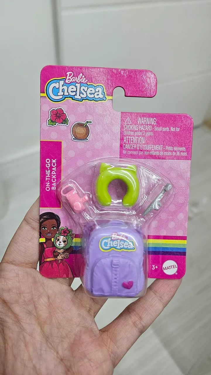 Mochila Barbie Chelsea On-The-Go Kit Viagem Barbie