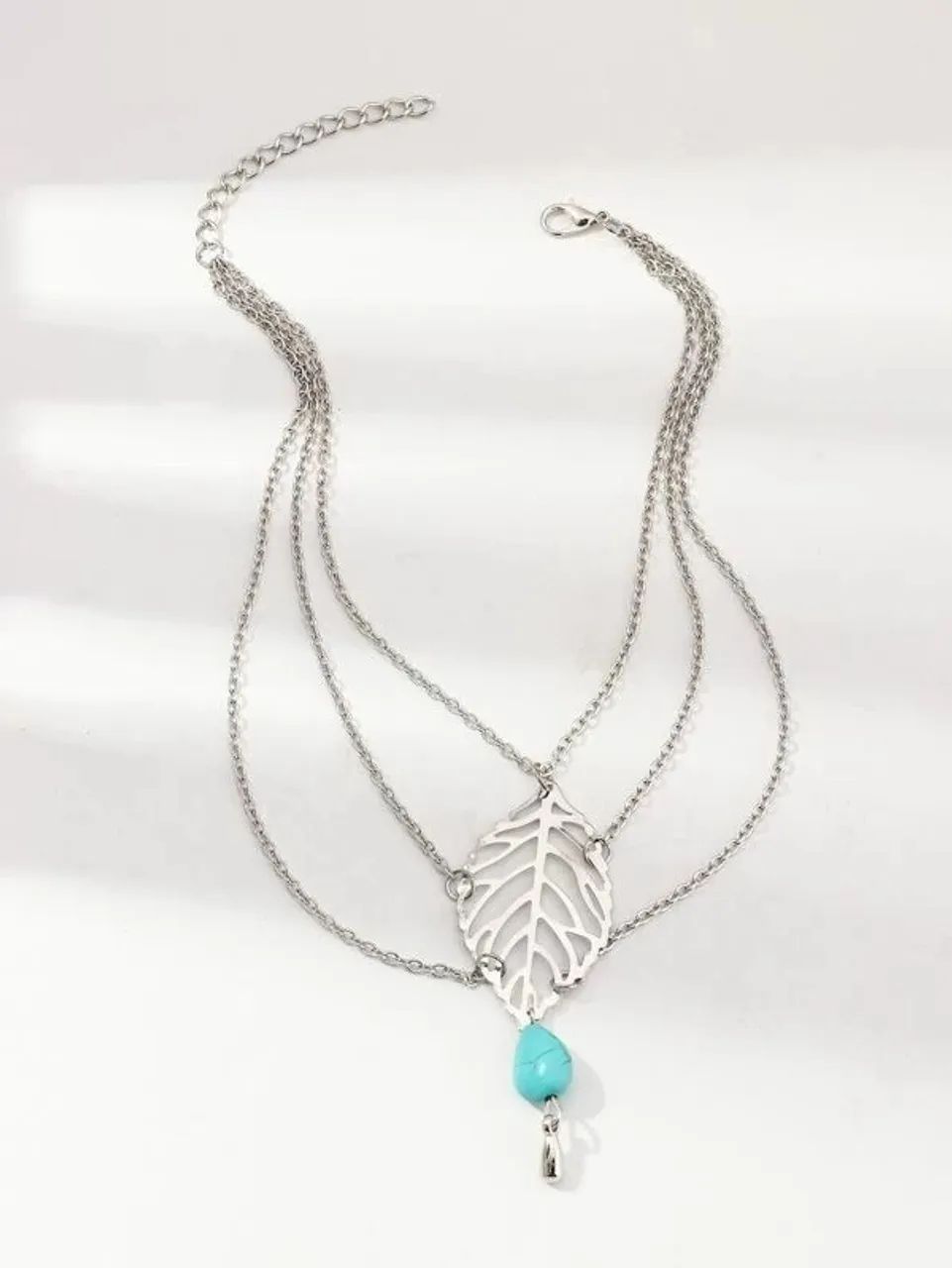 Bracelete Pulseira Arm Chain Boho Chic Folha - Foto 5