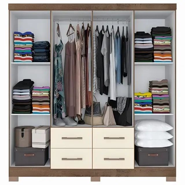Guarda roupa de casal viena  8 portas 4 gav (temos outros modelos e produtos) - Foto 2