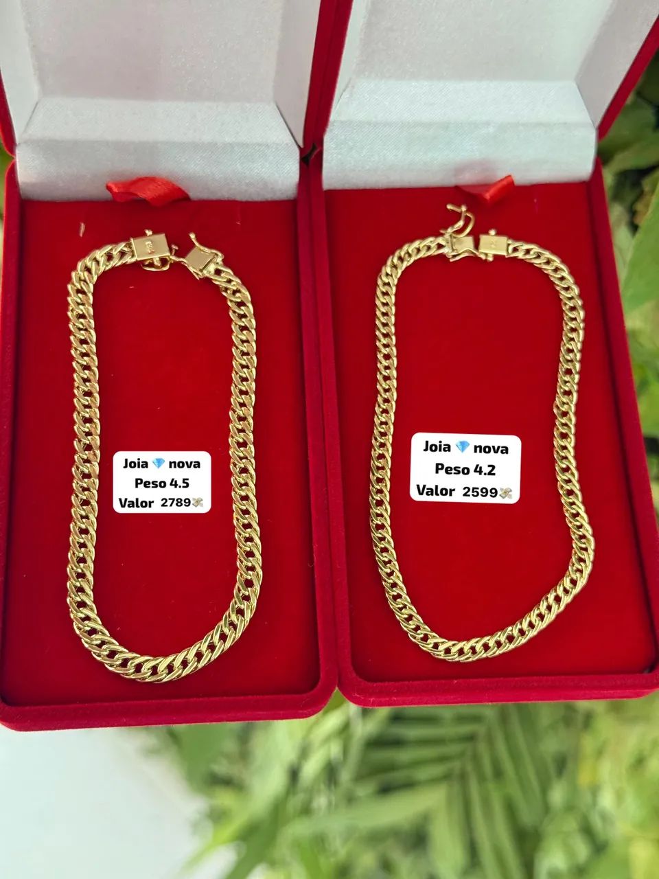 Pulseira de ouro 18k Novas | Certificado de garantia | Loja física 