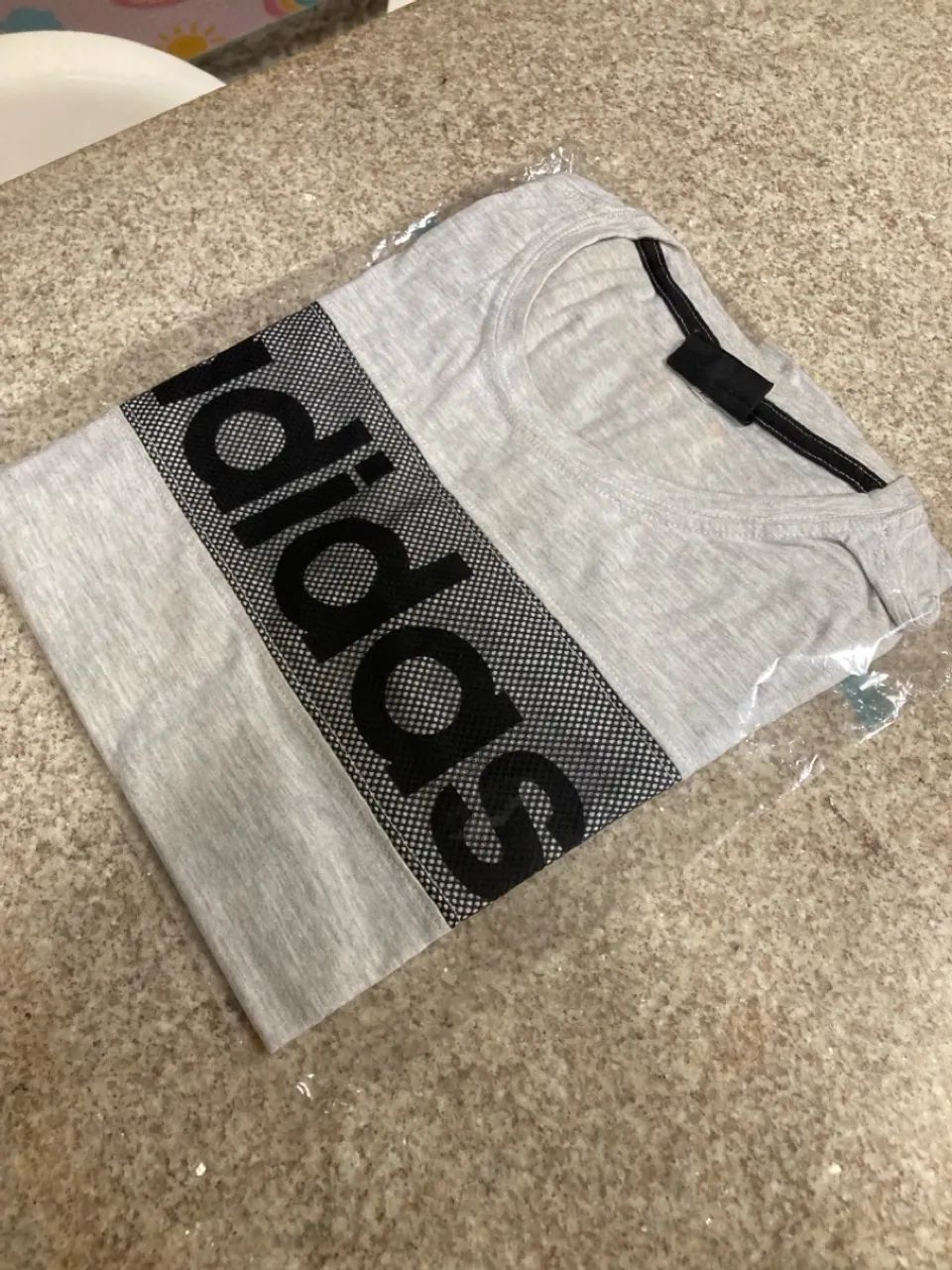 Camiseta Masculina Adidas Cinza - Foto 3