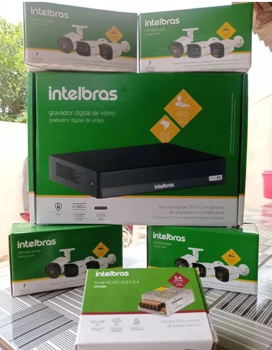 Kit sistema de câmeras intelbras. Venda e instalação de segurança eletrônica - Foto 2
