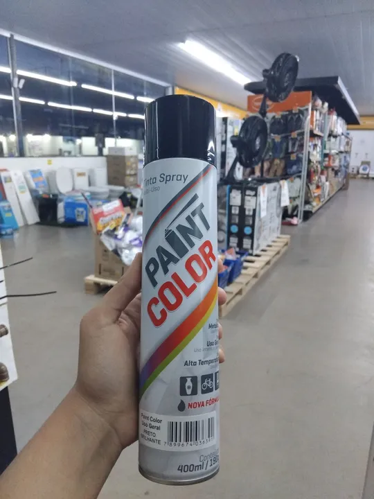 Tinta Spray Paint Color 400ml - Preta