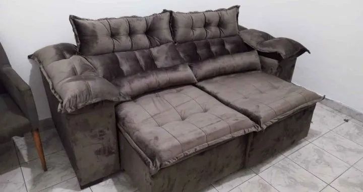 Sofá Retrátil e Reclinável charme 2,00 metros  - Foto 3