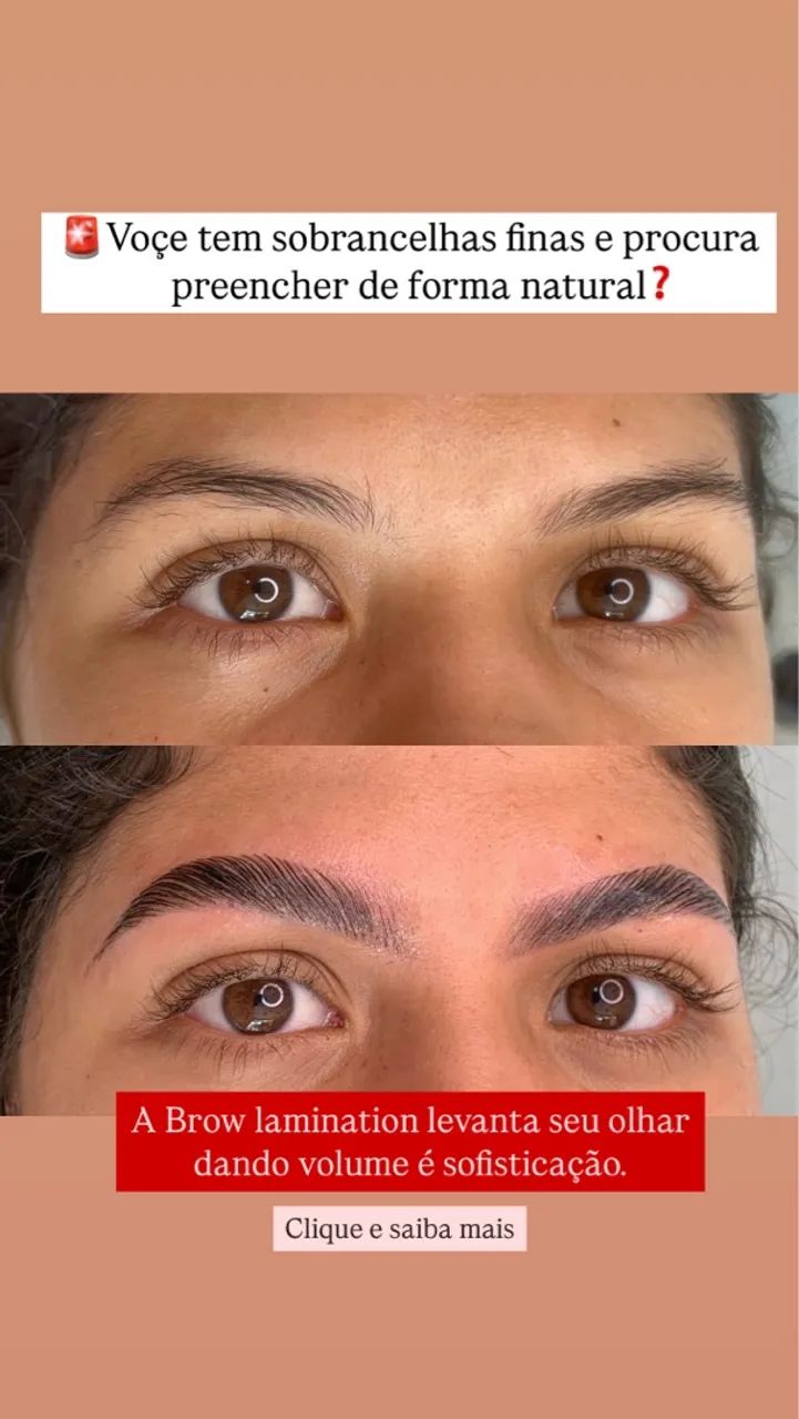 Brow Lamination - Sobrancelhas impecáveis