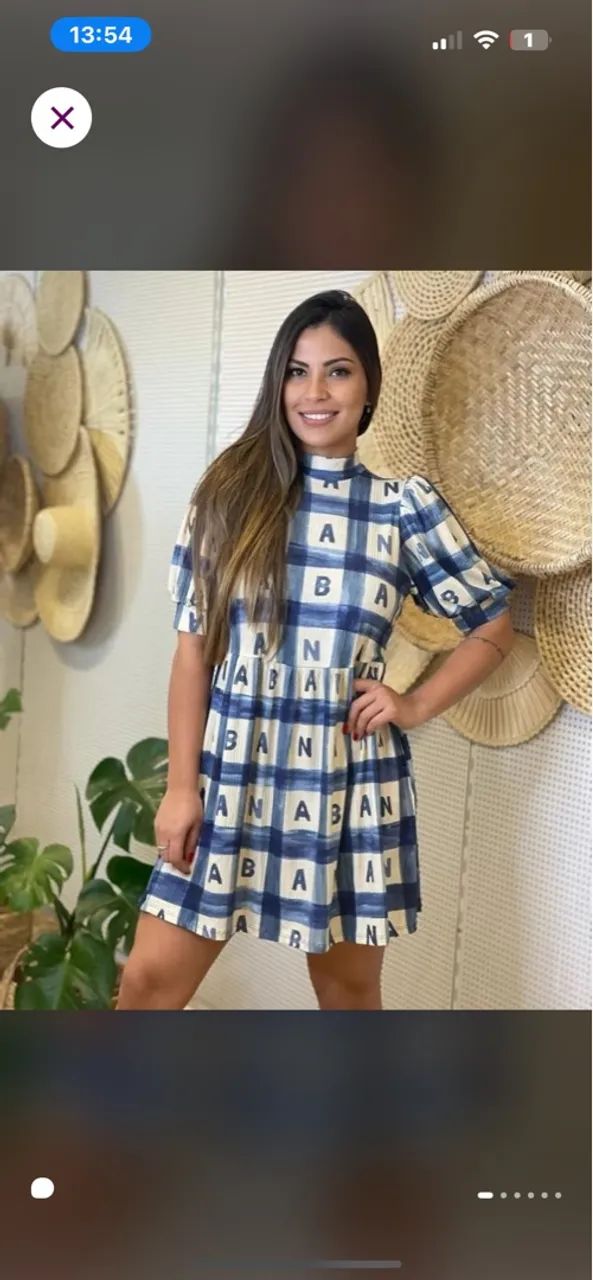 Vestido estampa BANANA farm M