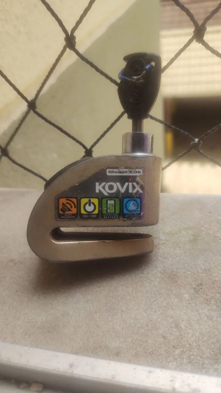 Trava disco para moto com alarme  - Foto 5