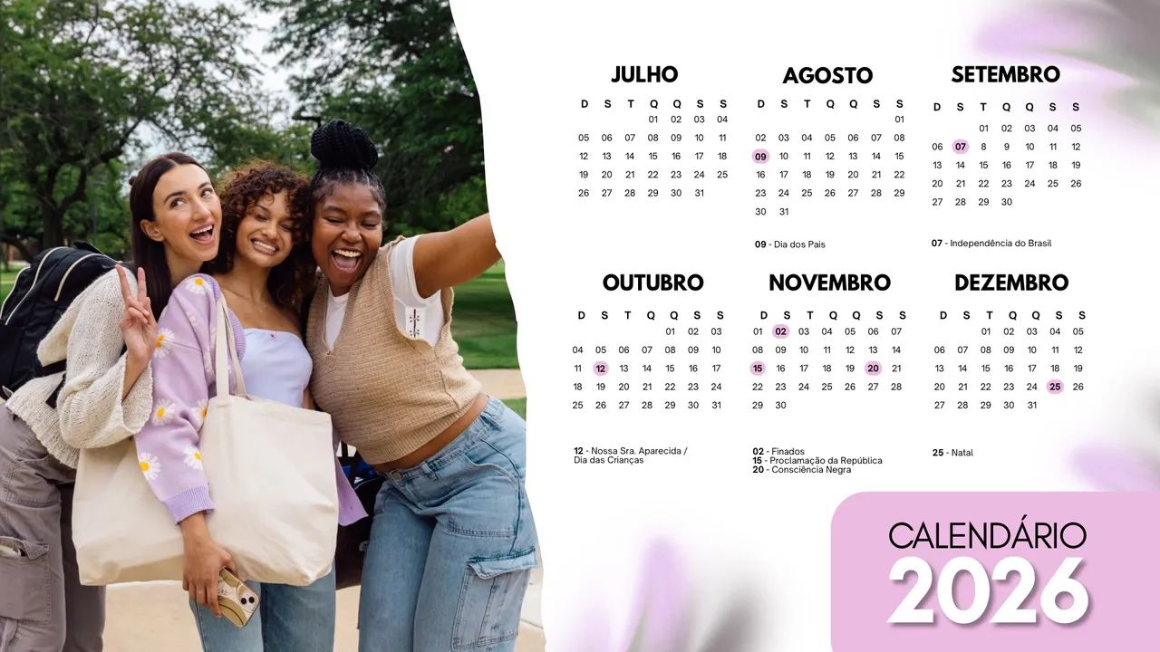 Calendário 64706015725699120