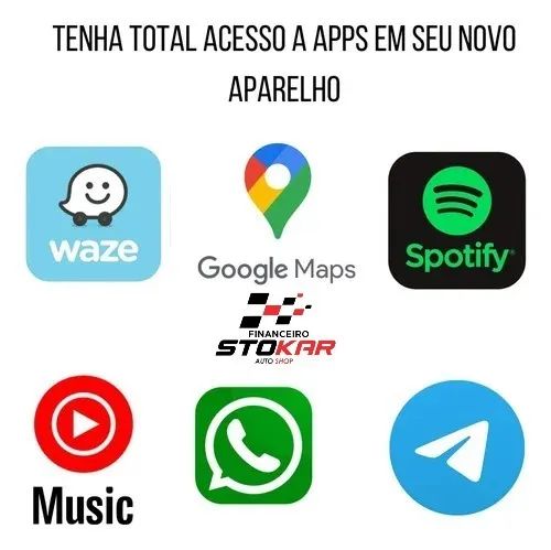 Duster/Oroch Central Multimídia 9" pol Android Carplay Android Auto Sem Fio - Foto 3