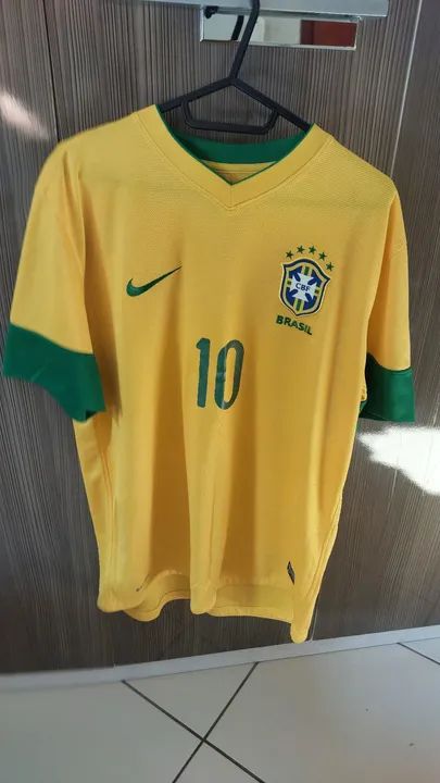 Camisa do Brasil - 10 Ronaldinho -  Nike - Tamanho G