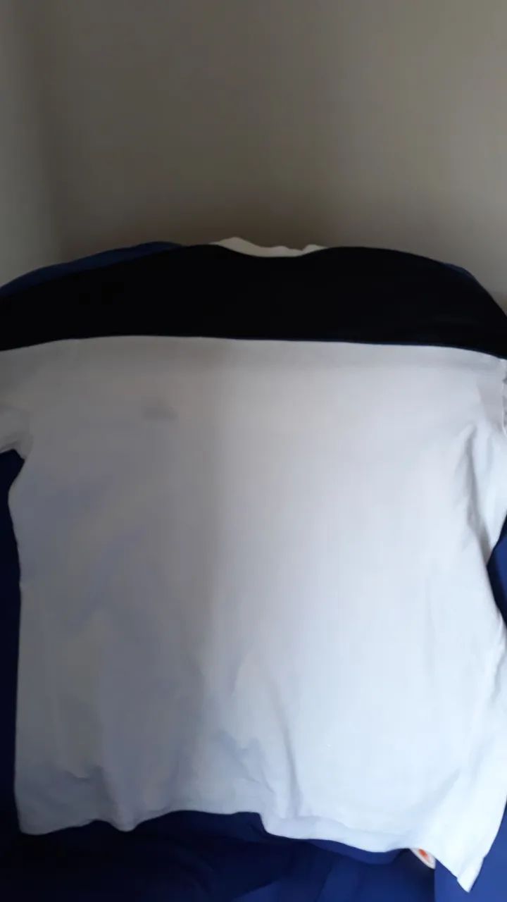 Camiseta Adidas Branca e Azul - Foto 4