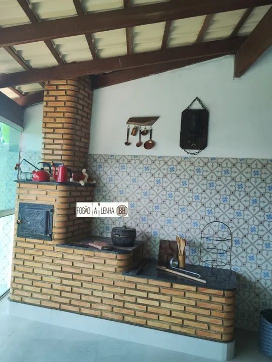 Fogão a Lenha e Forno de Tijolinho a vista - Foto 2
