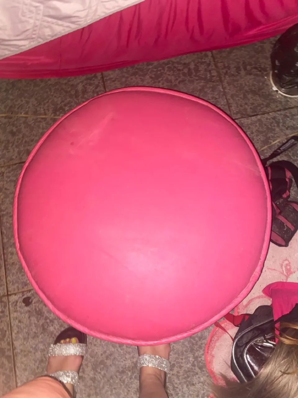 Puff Rosa Decorativo - Foto 2