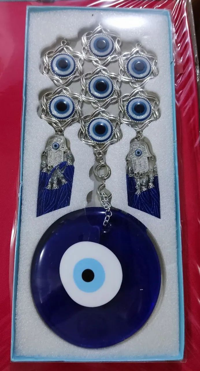 Olho grego e mão de Hamsa para decoração  - Foto 2