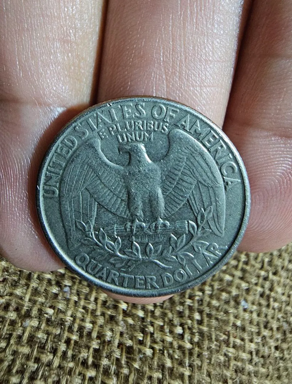Moeda Americana Quarter Dollar Antiga