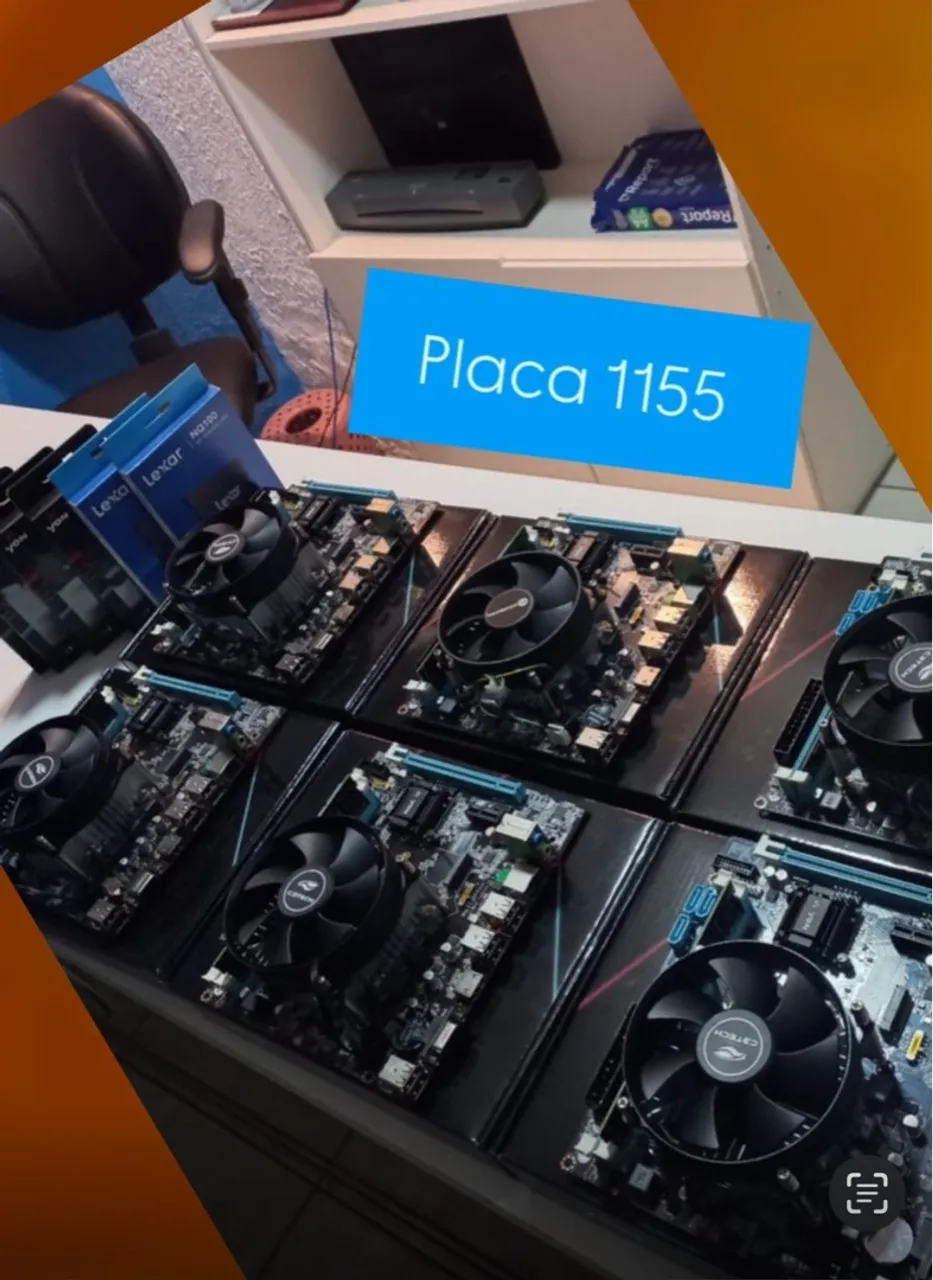 200 Placa Mãe 1155 Lacradas Garantia 1 Ano