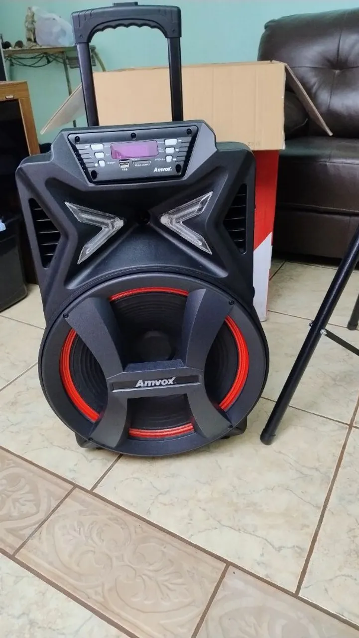 Caixa de Som Amvox com Bluetooth
