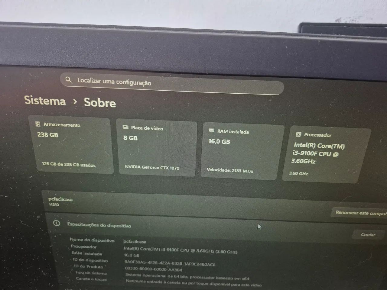 Cpu Gamer gtx 1070 8gb - Foto 4