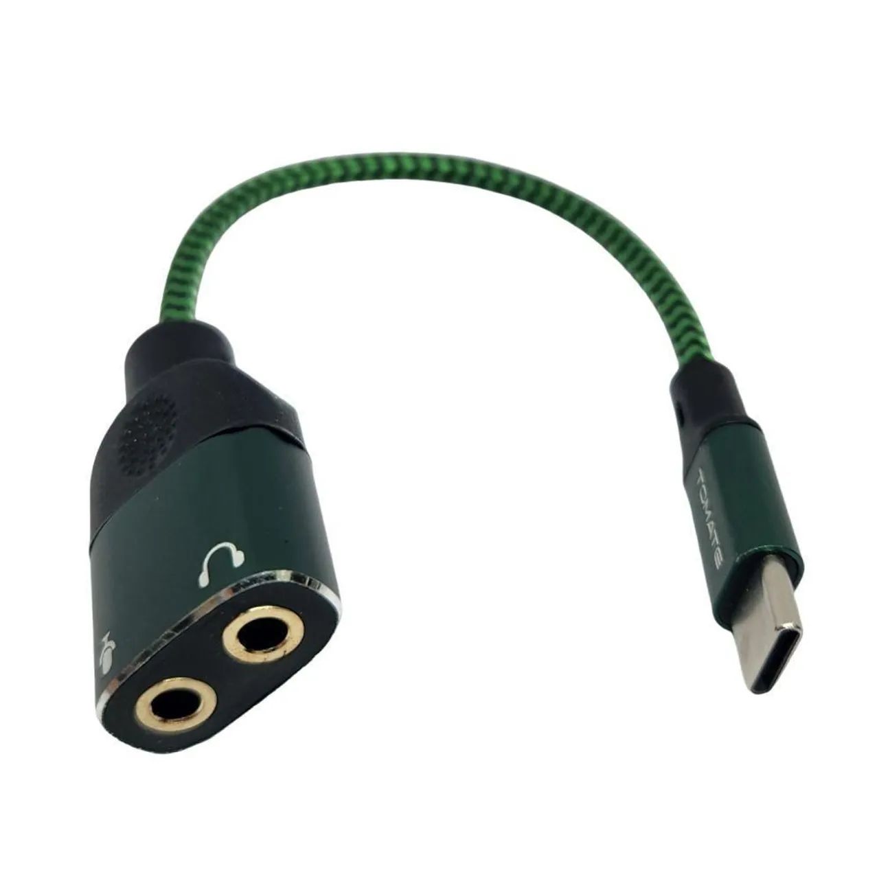 Adaptador Duplo P2 para Tipo C 15cm - Novo - Foto 2