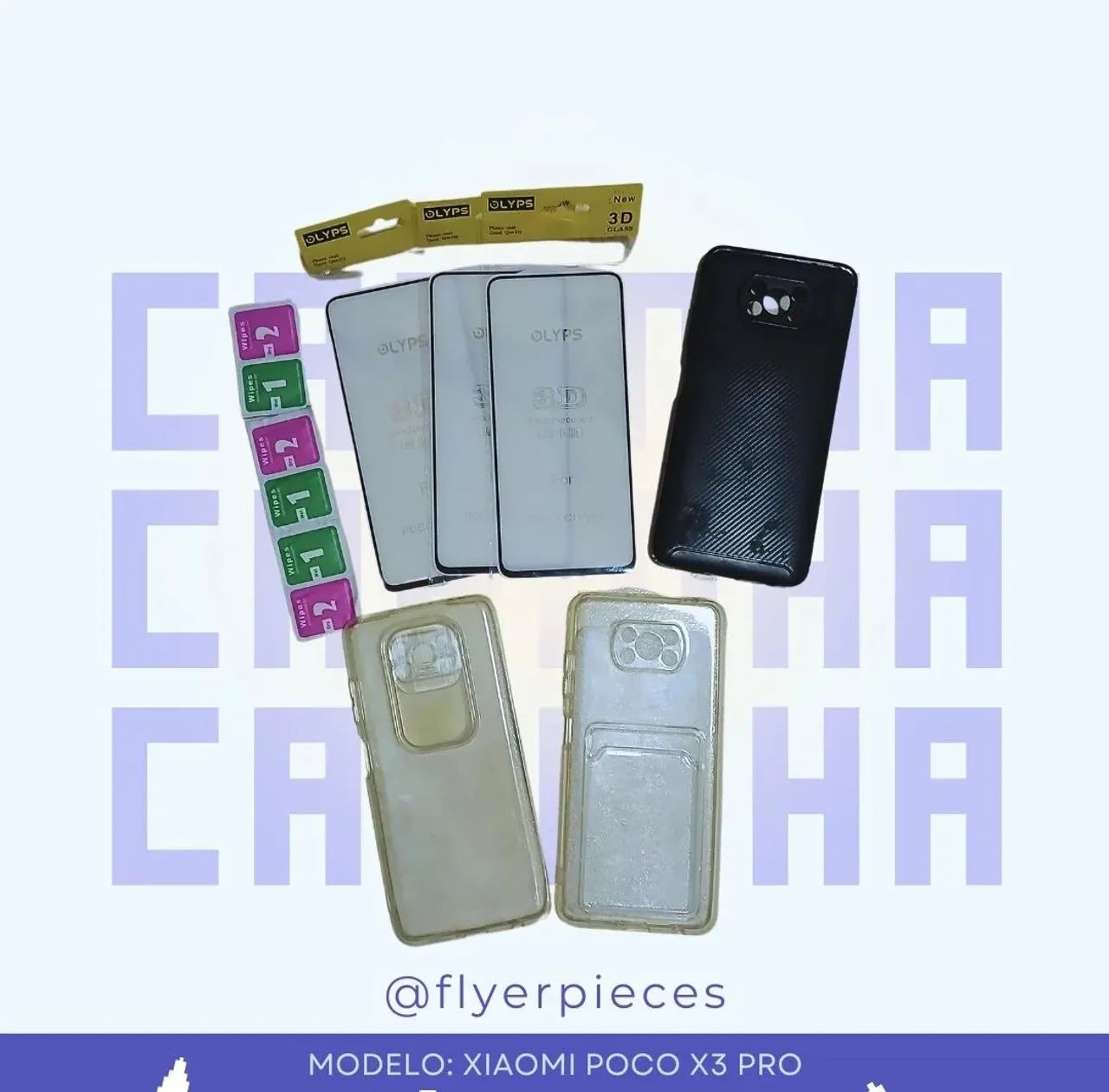 Kit Completo Xiaomi Poco X3 Pro: Película e Capas