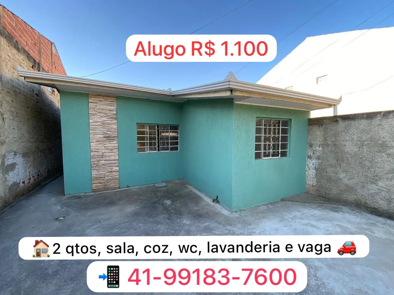 Casa grande 2 qtos dir. proprietario