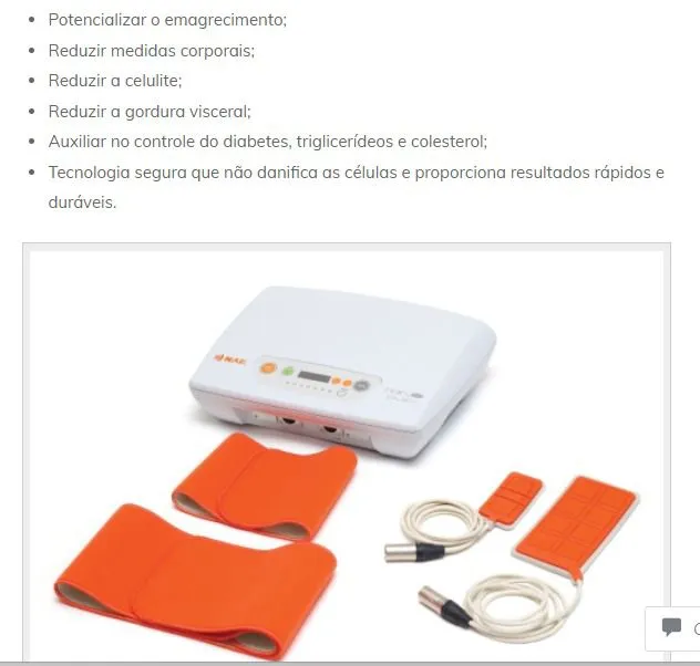 Aparelho para redução de medidas e celulite