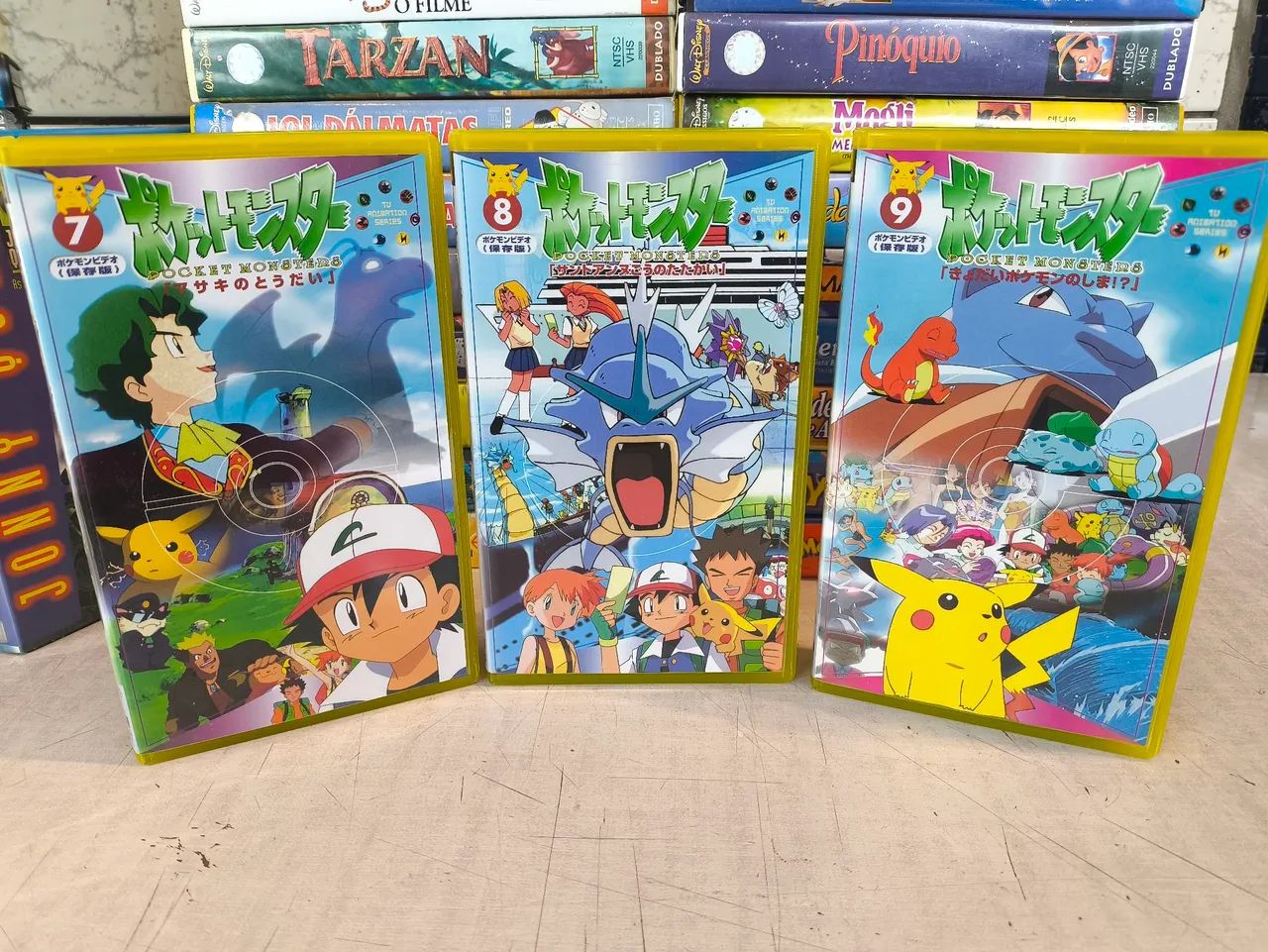 Fita  vhs pokémon japonês episódios 7 ,.8 e 9. Para colecionador rara 