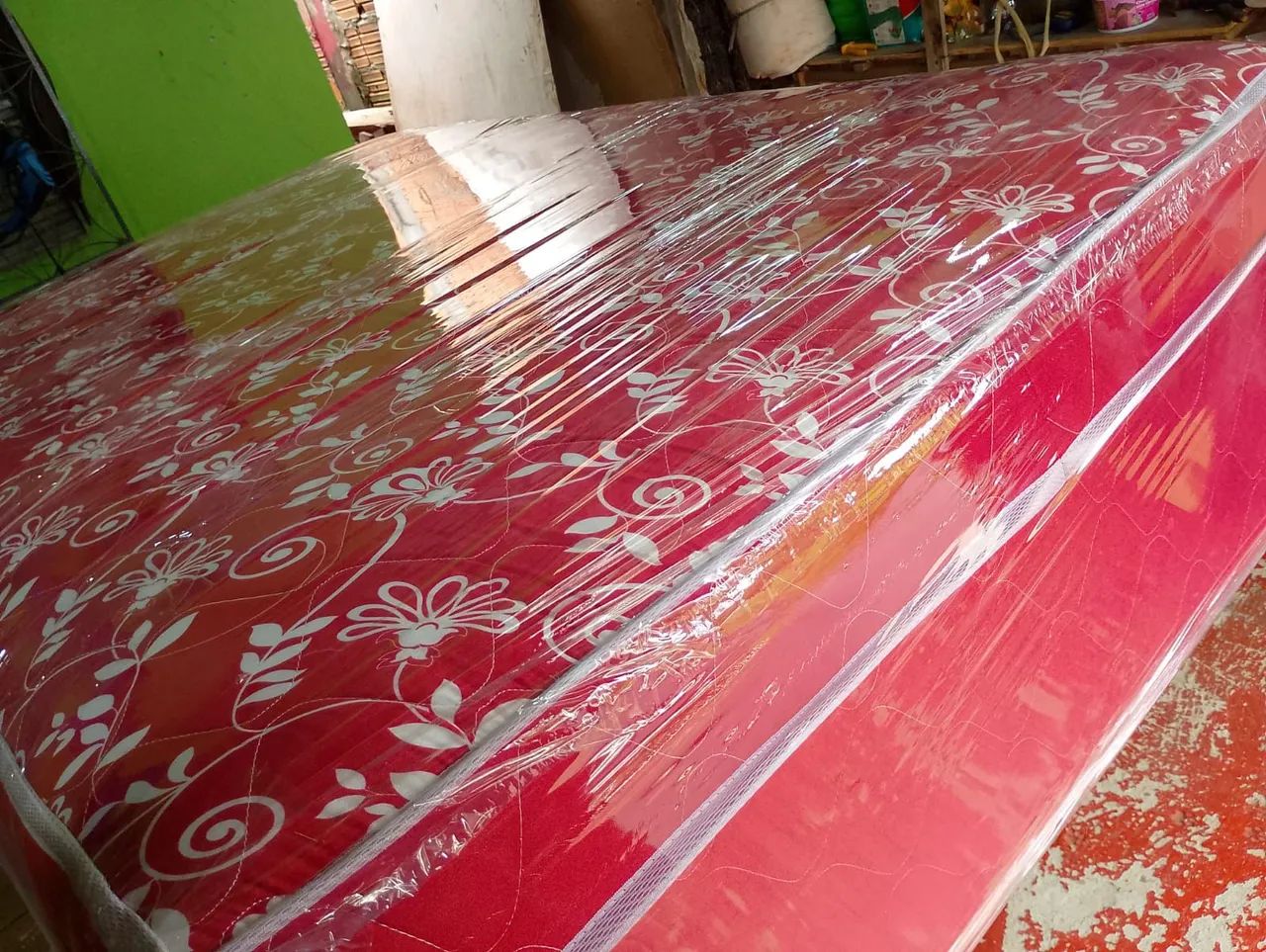 Cama de casal de mola 