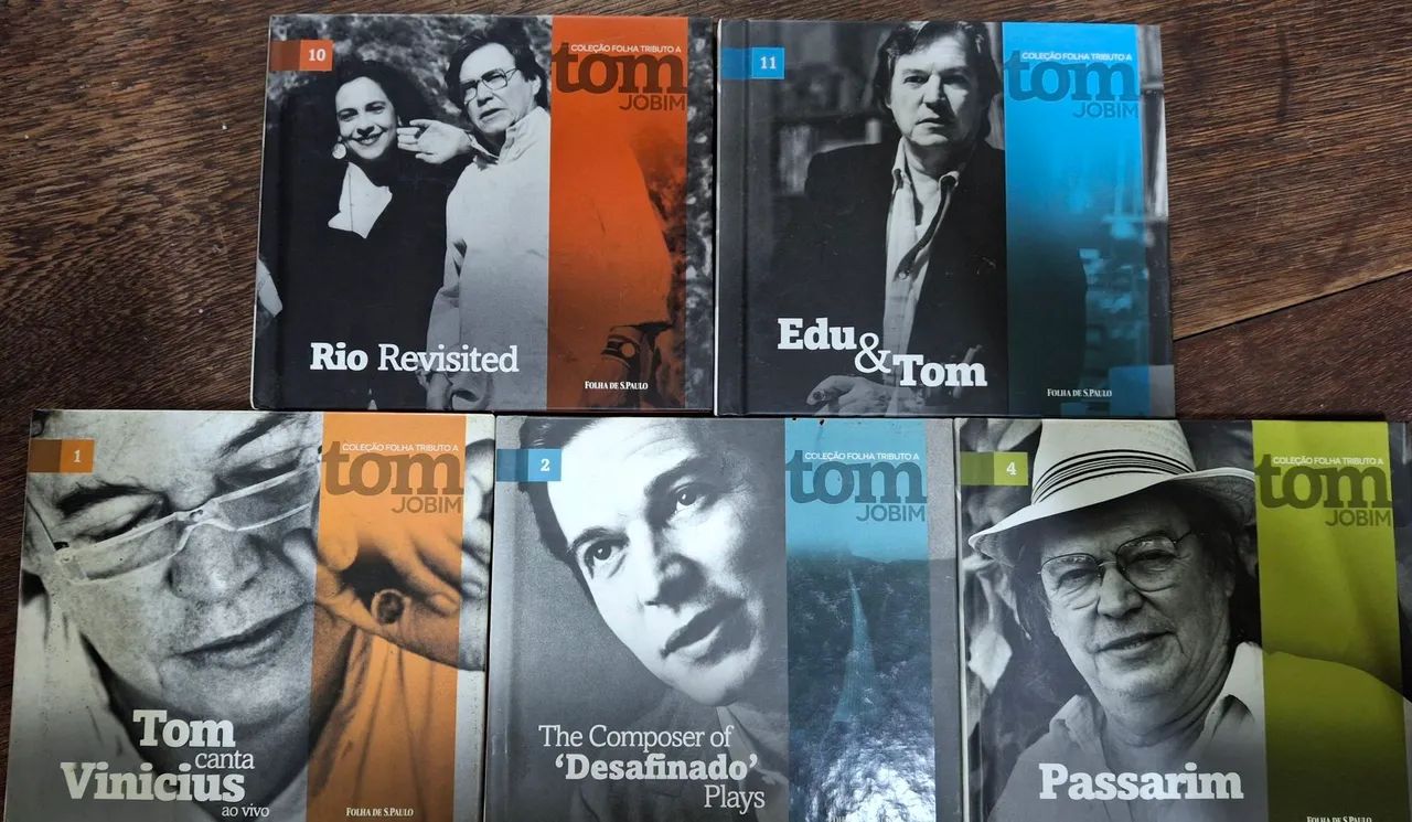 Coleção Folha Tributo a Tom Jobim - 5 CDs Completa - Foto 2