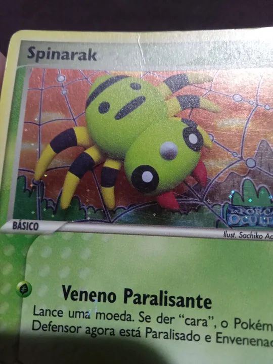 Carta Pokémon Spinarak - 75/115 -  Forças Ocultas qualidade SP - Foto 2