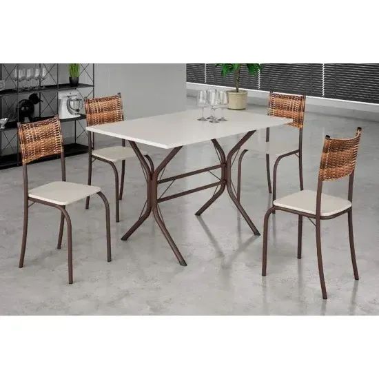 Mesa Atlanta 4 Cadeiras 100×60   Pronta Entrega!  RF