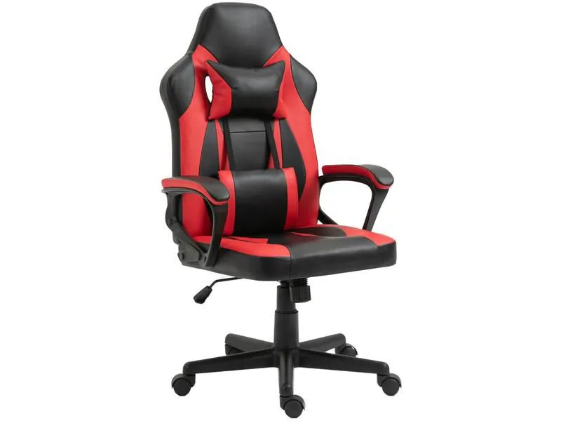 Cadeira Gamer Ergonômica Vermelha e Preta
