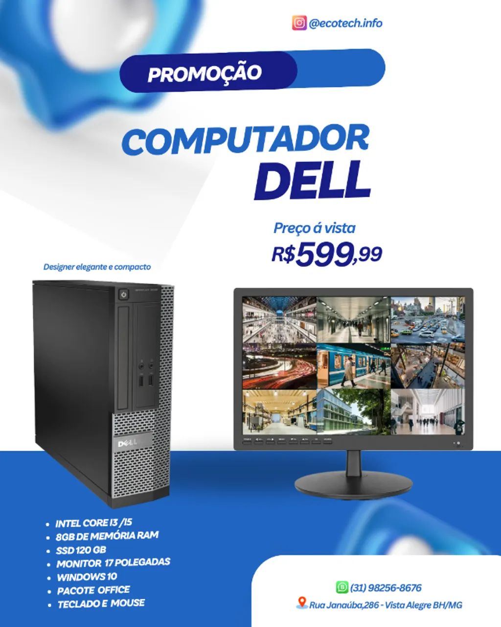 DELL - COMPUTADOR COMPLETO 