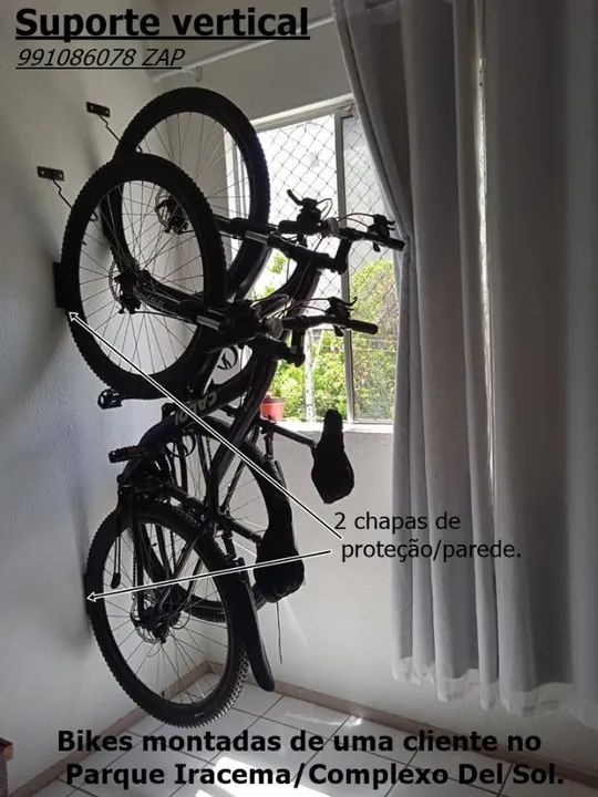 Kit Suporte Vertical Para Bikes  "NÃO ENTREGAMOS!"