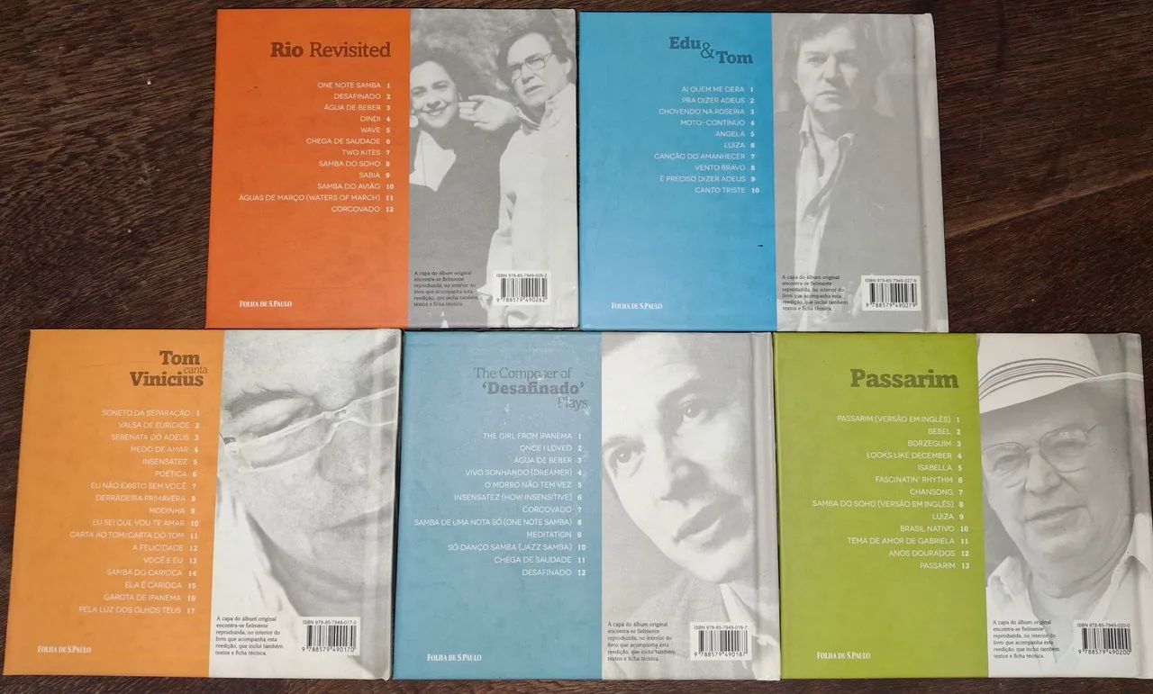 Coleção Folha Tributo a Tom Jobim - 5 CDs Completa - Foto 3