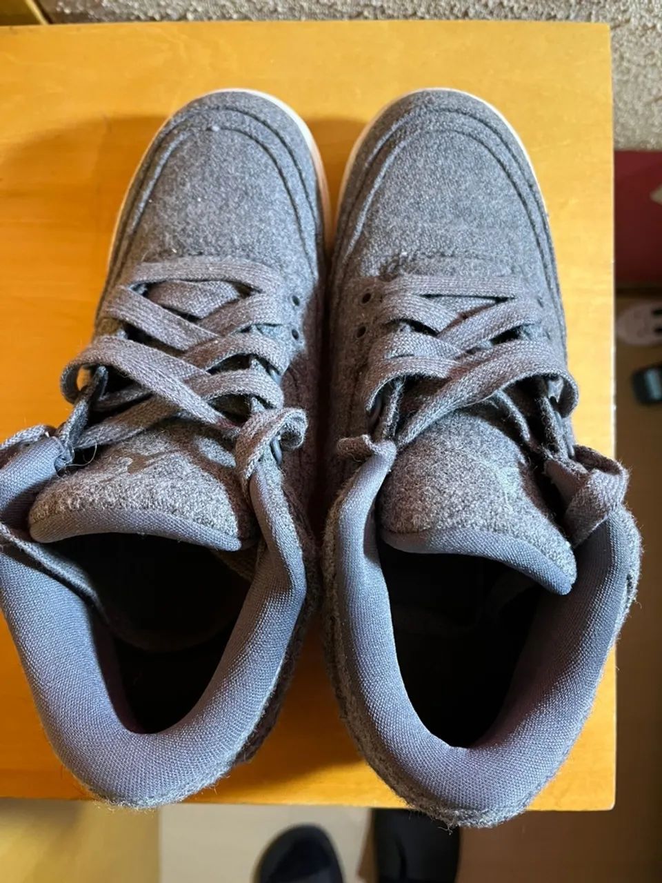 Nike Air Jordan 3 Retro wool cinza 38 - Foto 3