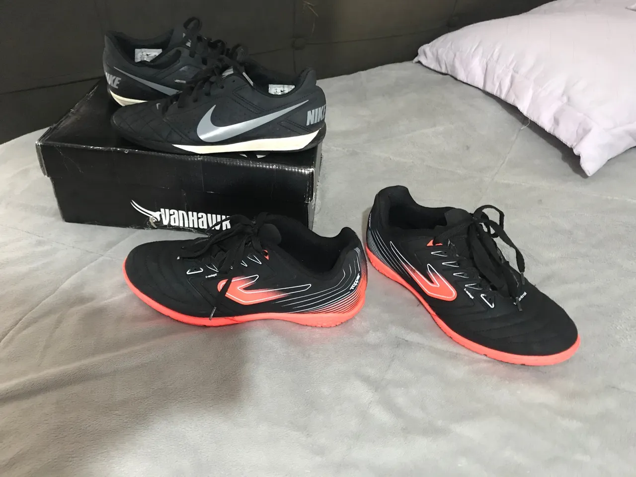 Chuteira Nike e topografia
