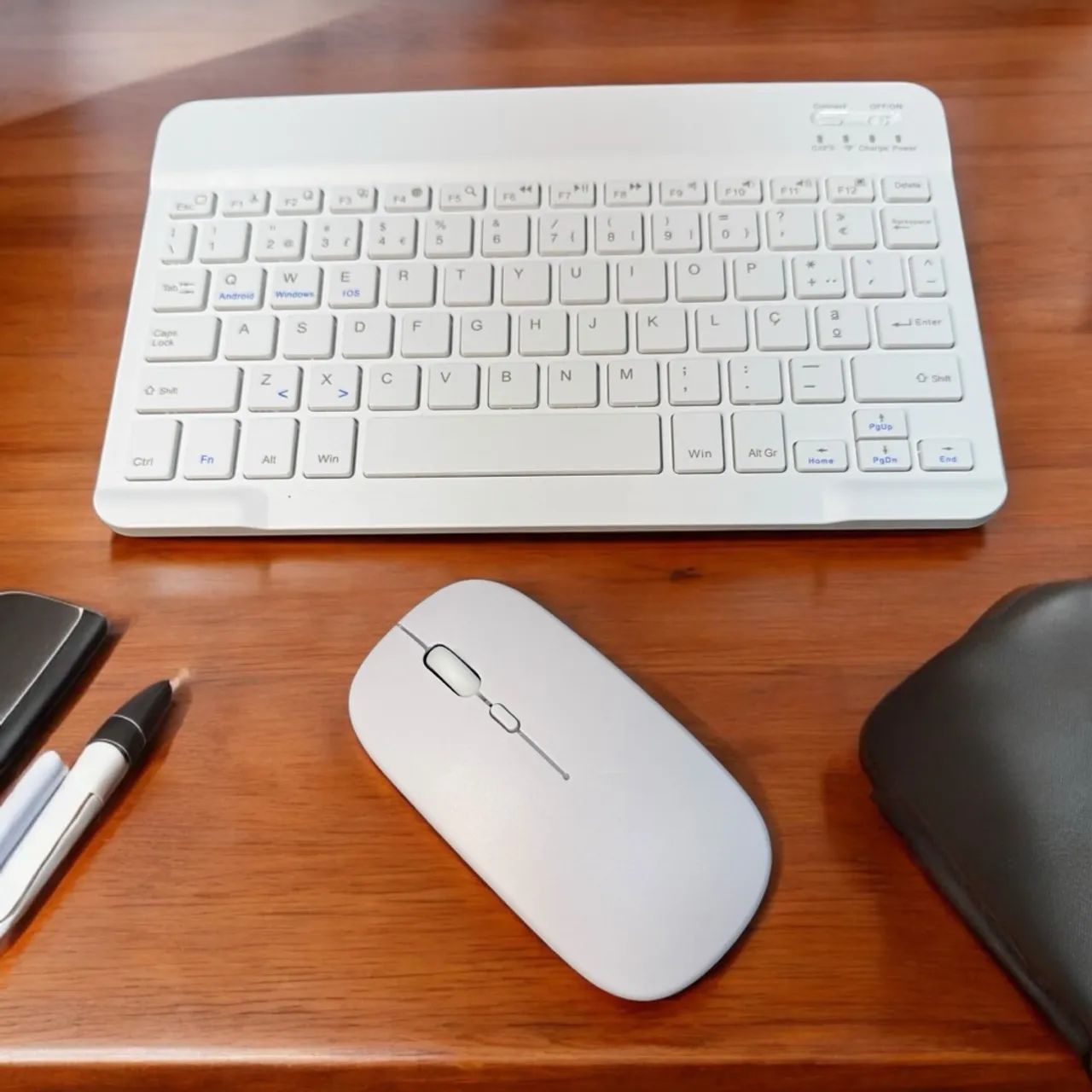 Kit teclado e mouse Bluetooth-Novo - Foto 2