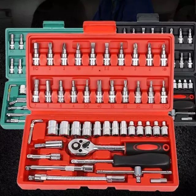  kit chave de catraca 46 peças - Foto 2