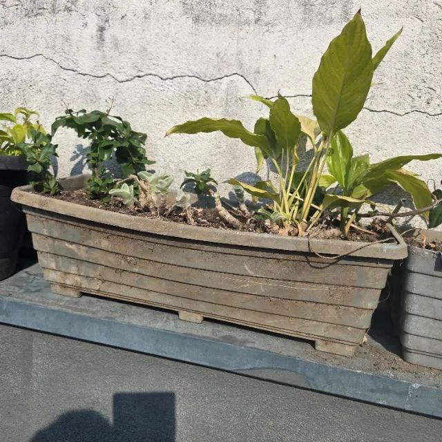 Jardineira para plantas - vaso retangular