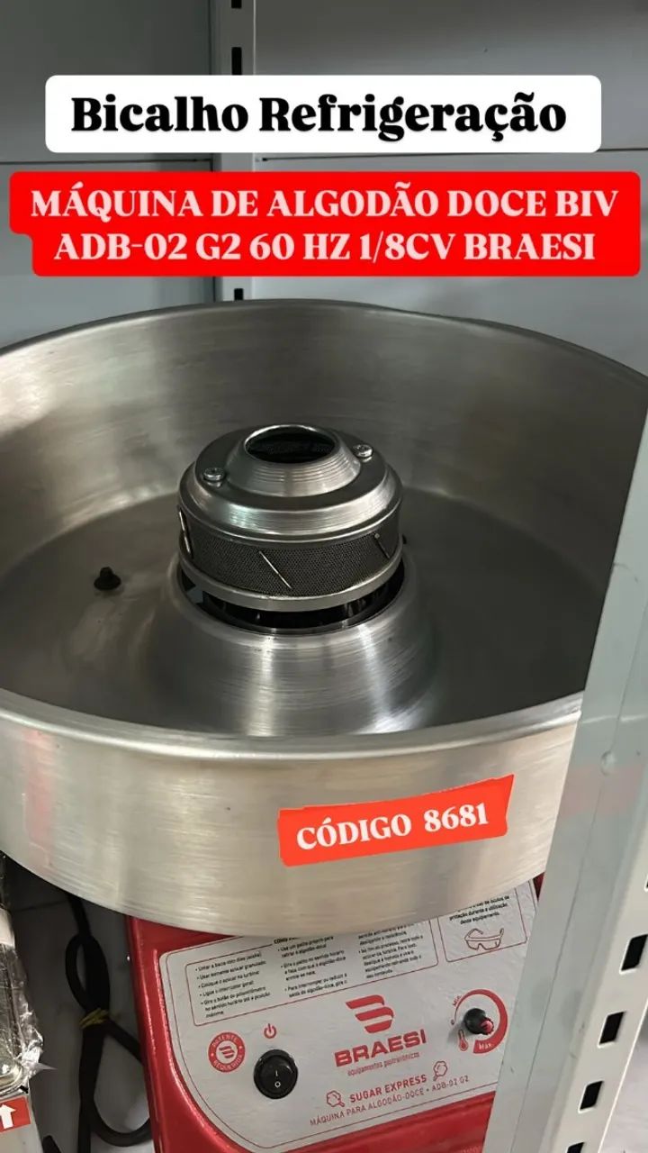 MAQUINA DE ALGODAO DOCE PROGAS NOVA