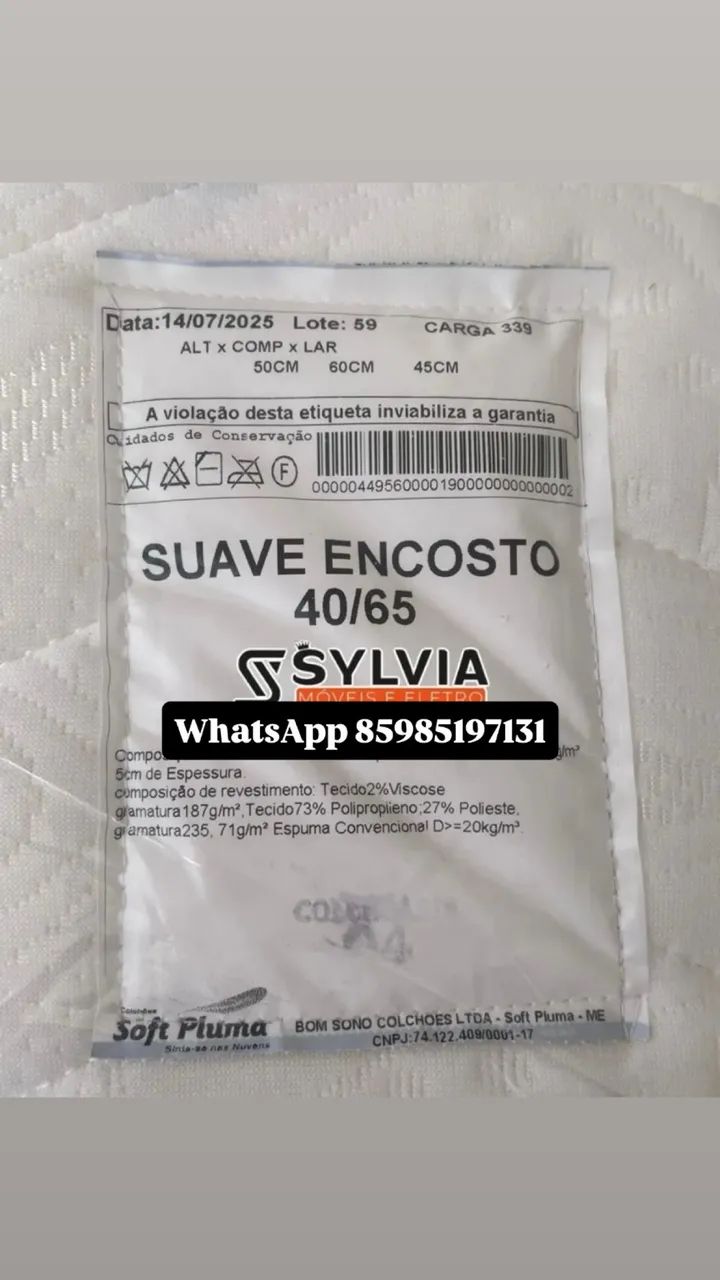 Travesseiro ortopédico de espuma