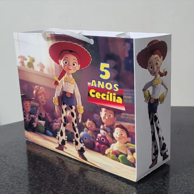 Sacolinha Personalizada Jessie Toy Story 15x20x6,5cm 10un