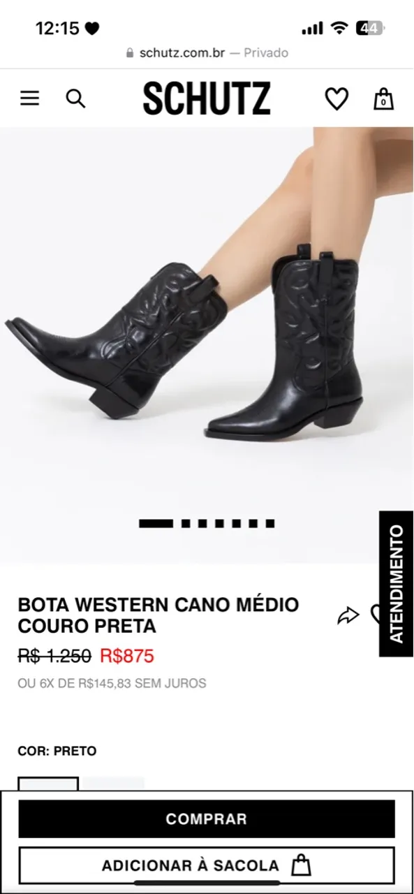 Bota Schutz original lindíssima